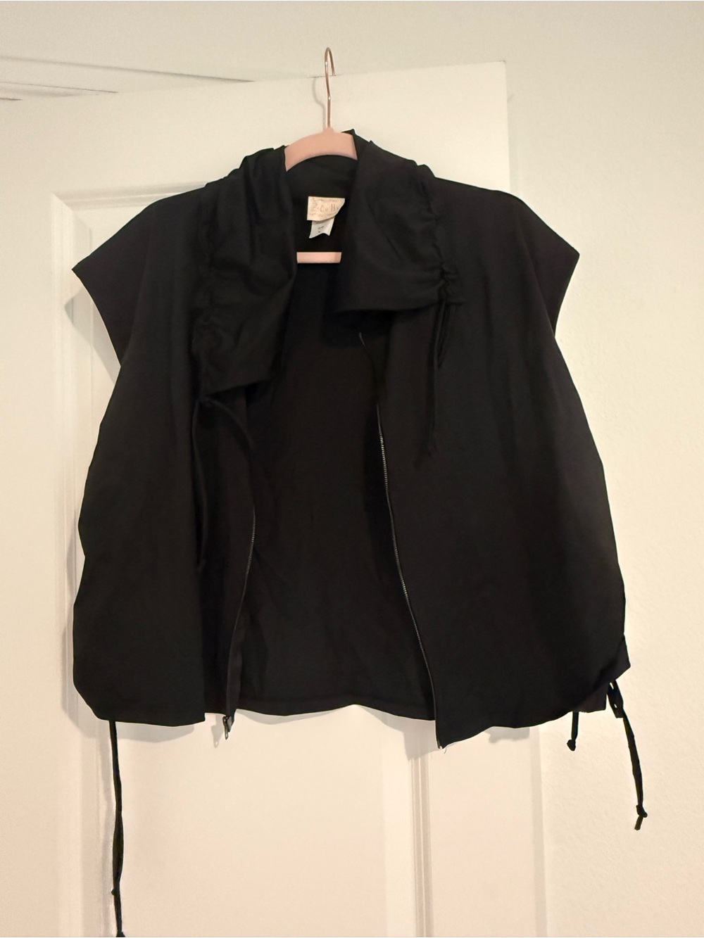 Black Women's Short Sleeve Jacket - Unbranded